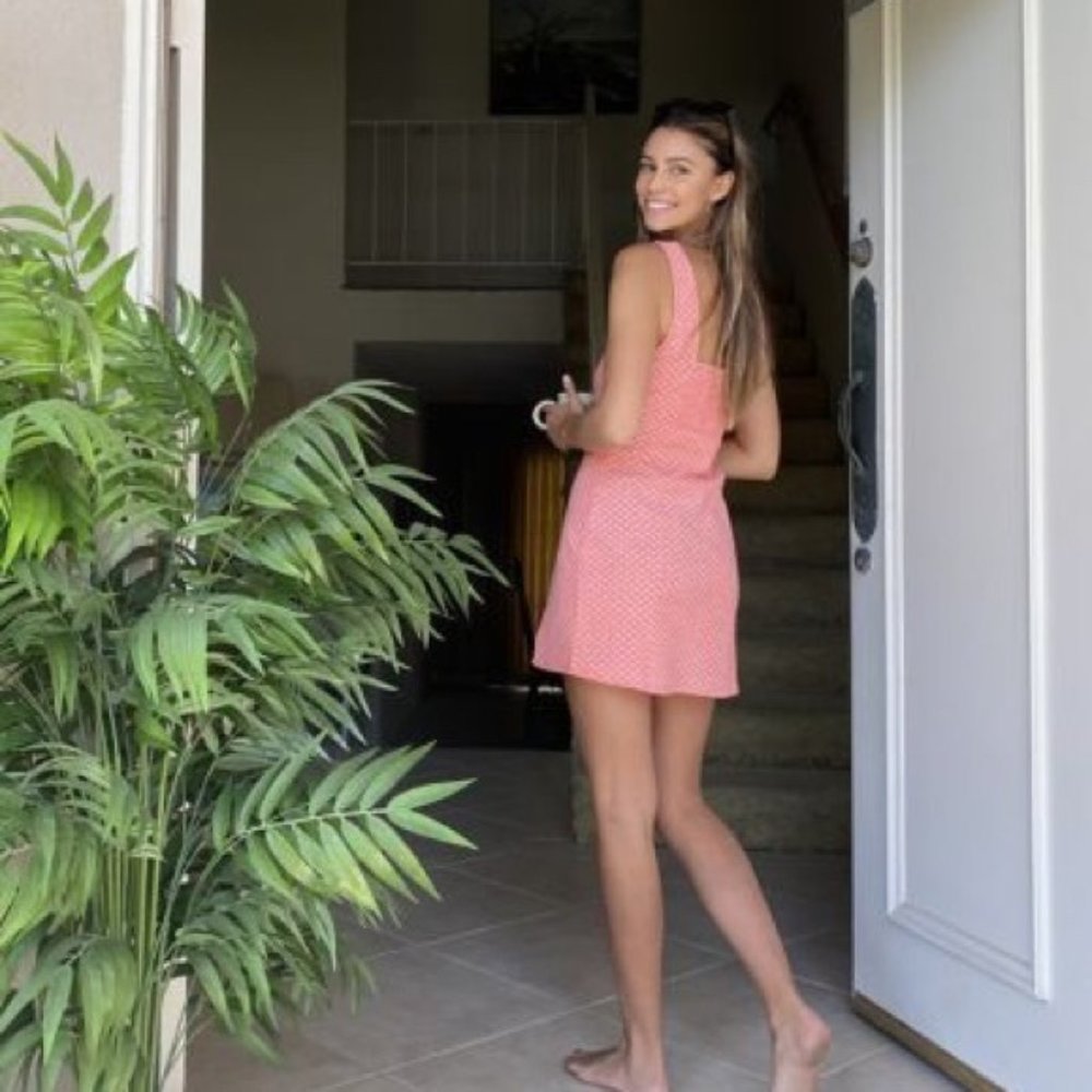 NWT UO Folly Fitted Notched Mini Dress - Picture 2 of 5